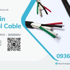Cáp điều khiển Sangjin 4 x 0.5 mm2 - cáp tín hiệu mềm RVV không chống nhiễu mua sắm online 