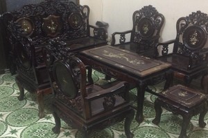 Bán bộ ghế hoa lan tây 8 món