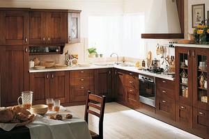 Tủ Bếp Gỗ Óc Chó