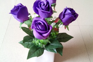 Hoa hồng tím cao cấp HL40