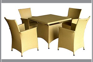 Bàn ghế nhựa giả mây