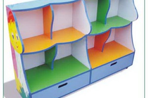 Kệ đồ chơi 8 khoang 2 ô kéo hình nấm