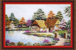 Tranh đá quý Ngọc Kim Long