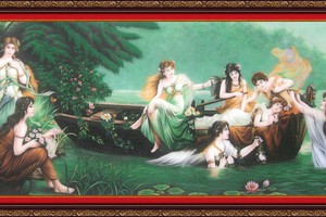 Tranh đá quý Ngọc Kim Long - Truyền thống
