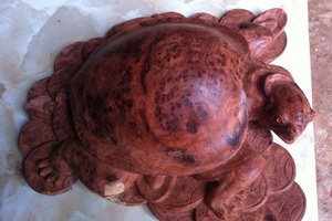 rùa tài lộc - gỗ nu hương