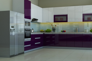 Tủ bếp Acrylic cao cấp-ldc58