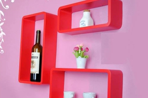 Kệ trang trí ba ô hình chữ nhật MS CN001