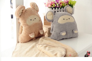 Bộ chăn gối 3 trong 1 hình chuột bông