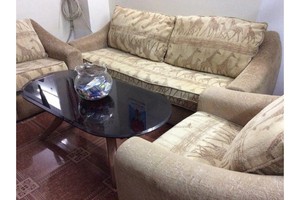 Thanh lý bộ sofa cũ, vải nhung