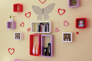 Kệ gỗ đẹp ô Vuông và chữ Nhật