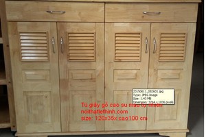 Tủ giầy gỗ cao su