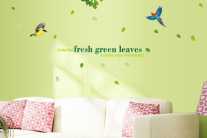 Decal dán tường tán cây - A002
