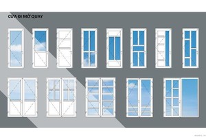 cửa nhựa lõi thép profole + kính an toàn