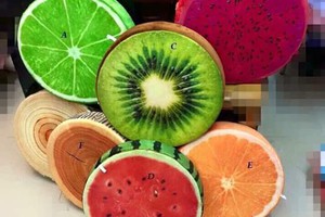 Gối họa tiết trái cây 3D cắt lát