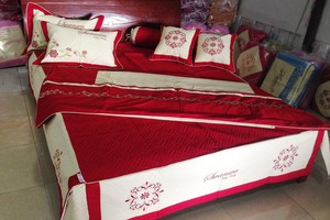 Bộ ga gối satin cao cấp Hạt Rẻ