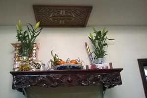 Tấm chống ám khói bàn thờ