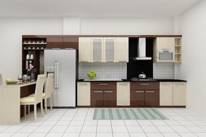 Tủ bếp inox cánh acrylic an cường 05