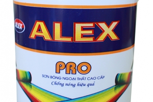 Alex Pro là sơn nước cao cấp ngoài trời với bề mặt sơn bóng,