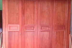 Tủ quần áo gỗ xoan đào 4 cánh
