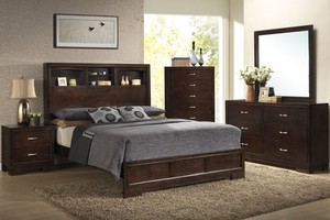 Giường ngủ gỗ walnut kiểu châu âu Furniture