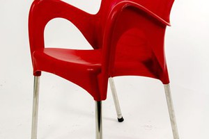 Ghế nhựa đúc chân inox