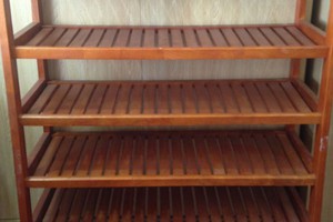 Kệ để giày dép gỗ cao su 6 tầng 80