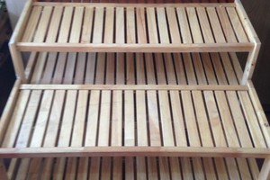 Kệ để giày dép gỗ cao su 6 tầng 45