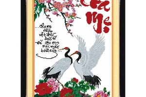 Tranh thêu Cha mẹ