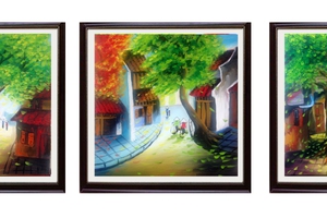 Tranh sơn dầu vẽ tay