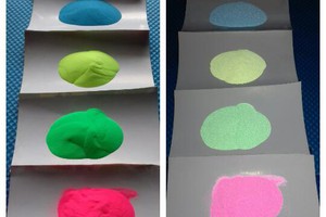 bột, sơn dạ quang trang trí phát sáng trong đêm