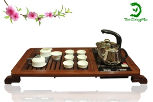 Bàn Trà Nhã Trí B Cao Cấp Độc Đáo Bằng Gỗ Chạm Tự Nhiên 100%