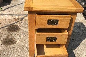 Tủ đầu giường gỗ sồi lớn 