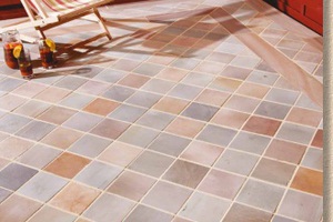 Gạch con sâu, gạch lát sân, gạch terrazzo