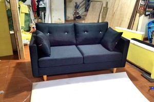 Sofa băng khung gỗ dầu