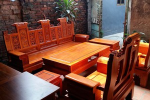 Bộ Ấ Âu Tay hộp gỗ lim