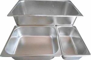 Khay GN 2/1, khay inox 2/1, khay thực phẩm inox