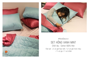 * Set hồng xanh mint *