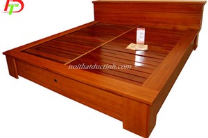 Giường ngủ gỗ sồi tự nhiên GN55