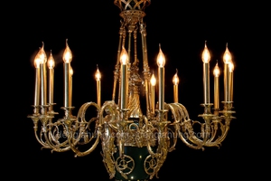 Đèn chùm nến đồng 8004-15