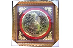 Tranh mặt trống đồng MTD18 tranh đồng đại bái