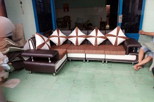 sofa góc L sang trọng , Sofa phòng khách giá rẻ Tphcm