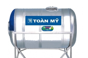 Bồn nước inox Toàn Mỹ 1000 Lít nằm ngang