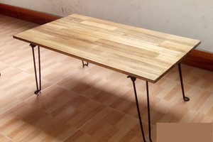 Chân bàn gập sơn tĩnh điện đen- hàng nhập chất lượng cao