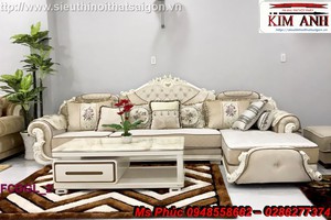 Sofa góc L cổ điển siêu đẹp giá rẻ