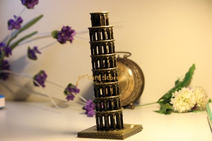 Mô hình trang trí chủ đề kỳ quan thế giới- Tháp Nghiêng Pisa