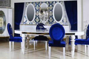 Bàn ghế ăn cổ điển làm từ gỗ sồi nga cao cấp giảm giá sốc