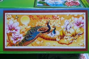 Tranh đính đá phu thê viên mãn H914