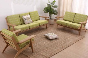 Sofa gỗ nệm, sofa gỗ phòng khách