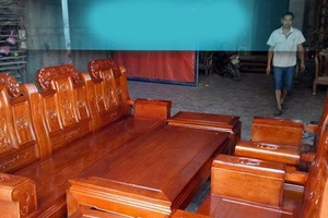 Bộ bàn ghế âu á kiểu như ý tay hộp gỗ l.im bộ 2m2 và bộ 2m4.