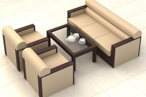 Sofa văn phòng 06 trọn bộ ca bàn